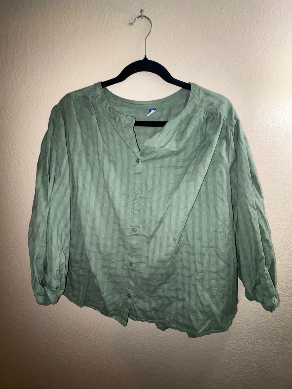 Old Navy Sage Green Lightweight Button-Up Shirt Jacket